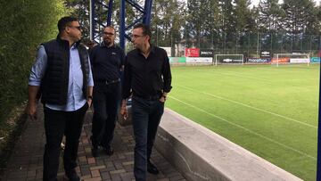 Ronaldo en las instalaciones de Alto Rendimiento de Independiente del Valle.