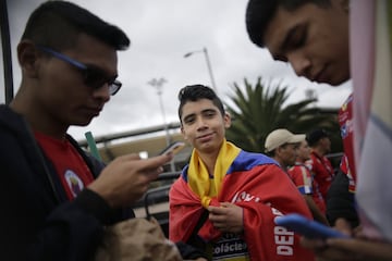 Los hinchas de los dos finalistas, Pasto y Junior, de la Liga Águila-II 2019 adornaron la previa del partido que se definirá en Bogotá a las 7:45 p.m.