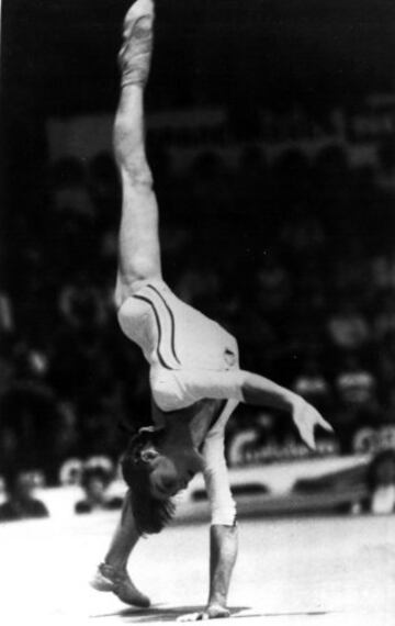 Nadia Comaneci.