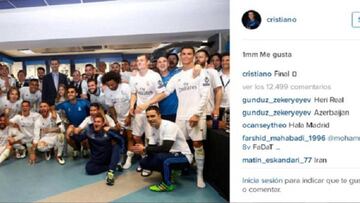 Cristiano Real Madrid post-match photo Manchester City Champions League 2016