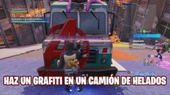 Desafío de Fortnite: haz un grafiti en un camión de helados