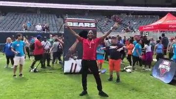 Didier Drogba se entrena en los campamentos de la NFL