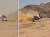 Espeluznante accidente de Jesús Calleja en el Dakar