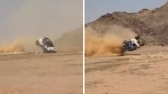 Espeluznante accidente de Jesús Calleja en el Dakar