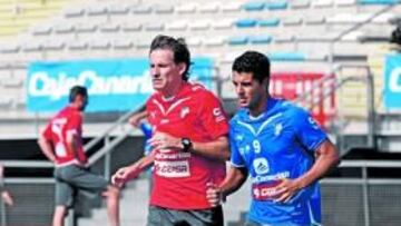 <b>PIDE PASO. </b>El canterano Ángel ha firmado una excelente pretemporada logrando, además, seis goles.