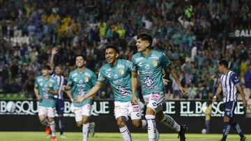 Ivan Moreno celebrates his goal 1-0 of Leon during the game Leon vs Pachuca, corresponding to Round 02 of the Torneo Apertura 2023 of the Liga BBVA MX, at Nou Camp Leon Stadium, on July 10, 2023.
<br><br>
Ivan Moreno celebra su gol 1-0 de Leon durante el partido Leon vs Pachuca, correspondiente a la Jornada 02 del Torneo Apertura 2023 de la Liga BBVA MX, en el Estadio Nou Camp -Leon-, el 10 de Julio de 2023.