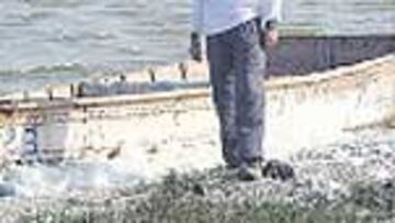 A orillas del Lago Rosa.