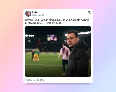 “Se queda”: Los mejores memes de la marcha atrás de Xavi