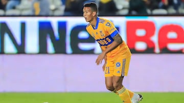 Francisco Meza durante un partido de Tigres