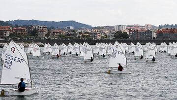 Un instante de la prueba en el Abra