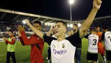 Jugadores del Racing de Santander.