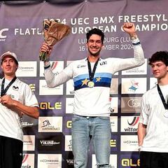 Viki Gómez, subcampeón de Europa de BMX Flatland