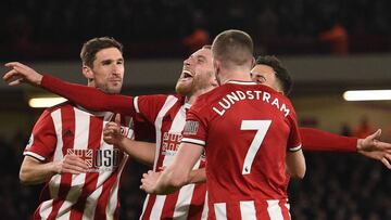 Sheffield United celebración.