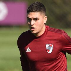 Quintero, a la par del grupo y con la mente en La Bombonera