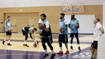 16/05/17 ENTRENAMIENTO REAL MADRID BALONCESTO SERGIO LLULL PABLO LASO HUNTER GRUPO