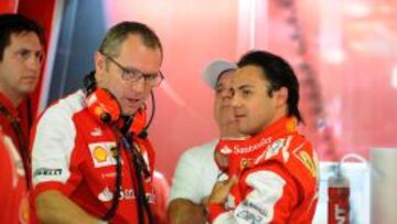 Domenicali, junto a Felipe Massa.