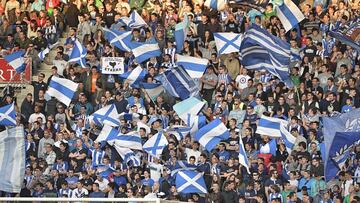 Aficionados del Alavés.