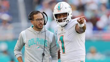 El head coach Mike McDaniel anunció que Tua Tagovailoa aún se encuentra bajo el protocolo de conmociones y será descartado para el partido ante Jets.