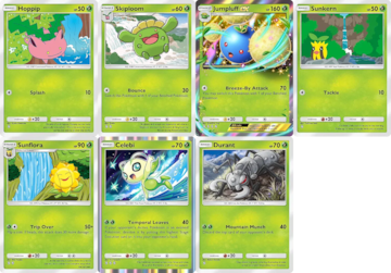 pokemon tcg pocket miniset a4a manantial oculto pokemon planta