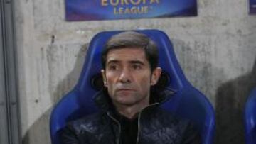 Marcelino, durante el partido ante el Apollon.