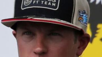 Kimi Raikkonen al finalizar la carrera.