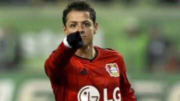 Javier Hernández delantero mexicano del Bayer Leverkusen