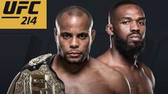 Cartel promocional del duelo entre Daniel Cormier y Jon Jones, del UFC 214.