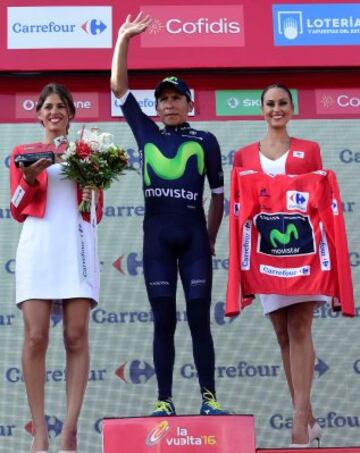 Nairo Quintana sigue líder de La Vuelta.