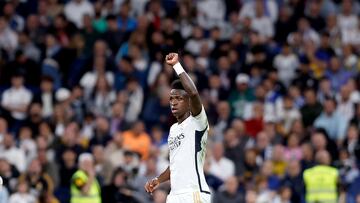 14/05/24 PARTIDO PRIMERA DIVISION
REAL MADRID - ALAVES
ALEGRIA GOL 4-0 VINICIUS JR