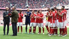 Bayern give Guardiola send-off after he seals third Bundesliga