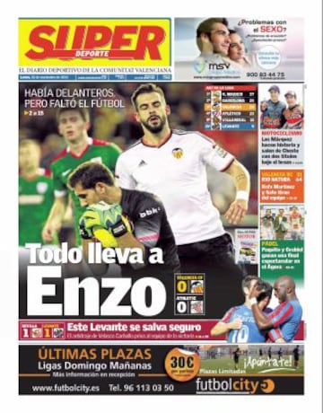 Portadas de la prensa deportiva