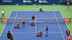 La lluvia chafa la primera jornada de tenis en Montreal