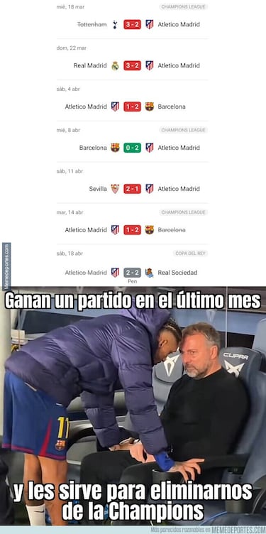 Derrota rojiblanca… y los memes no perdonan