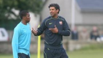 Rijkaard propone una alineación con Henry, Eto'o y Ronaldinho
