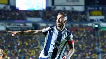 Sergio Ramos of Monterrey during the quarter-final second match between America and Monterrey as part of the Liga BBVA MX, Torneo Apertura 2025 at Ciudad de los Deportes Stadium, on November 29, 2025 in Mexico City, Mexico.