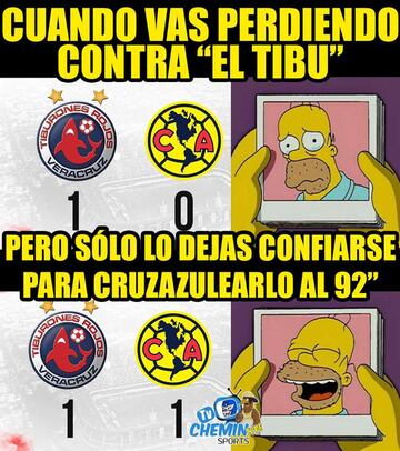 América mantuvo su invicto en la liga pero no en los memes