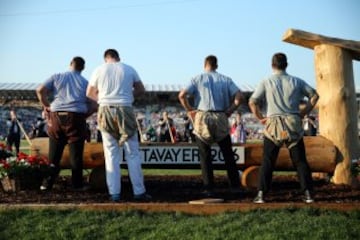 Tradicional Festival de lucha que se celebra en la ciudad de Estavayer-le-Lac, Suiza.