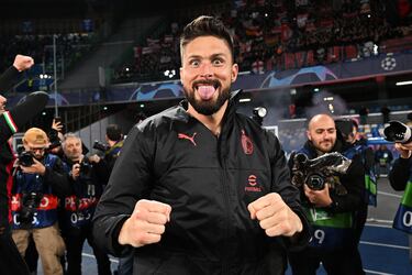 Olivier Giroud fue uno de los grandes protagonistas del encuentro tras poner el 0-1 en el marcador.