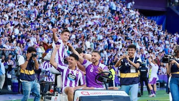 Valladolid. 26/05/24. PARTIDO DE LA LIGA HYPERMOTION ENTRE EL REAL VALLADOLID Y EL VILLARREAL B. PHOTOGENIC.