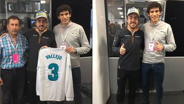 Jes&uacute;s Vallejo regal&oacute; su camiseta a Fernando Alonso en Montmel&oacute;