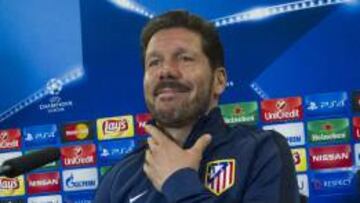 Simeone, en rueda de prensa.