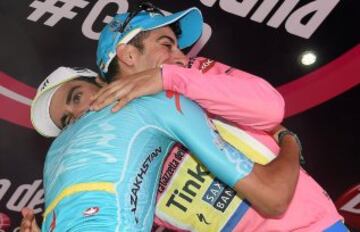 Alberto Contador y Fabio Aru.