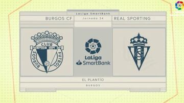 Resumen del Burgos vs. Sporting de LaLiga SmartBank