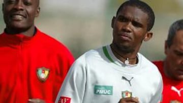 <b>PRESUNTA AGRESIÓN.</b> Eto'o ha sido denunciado por un periodista por un presunto cabezazo que el delantero camerunés le dio en una rueda de prensa.