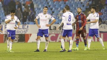 Derrota del Zaragoza ante el Levante en La Romareda.