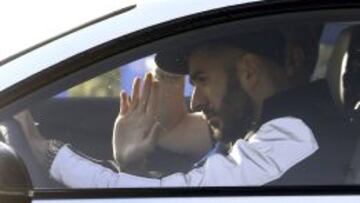 Karim Benzema, en la Ciudad Deportiva del Madrid.
