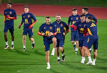 Koke, Dani Carvajal, Marco Asensio y Jordi Alba.