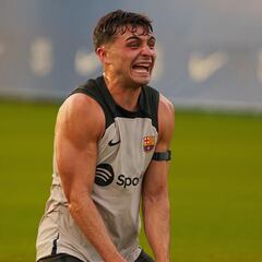 Pedri, siete kilos más de músculo desde su llegada al Barça