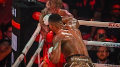La otra toma del K.O. de Anthony Joshua sobre Jake Paul que lo dejó con la mandíbula rota