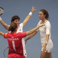 Una gran Carla Suárez devuelve a España al Grupo Mundial